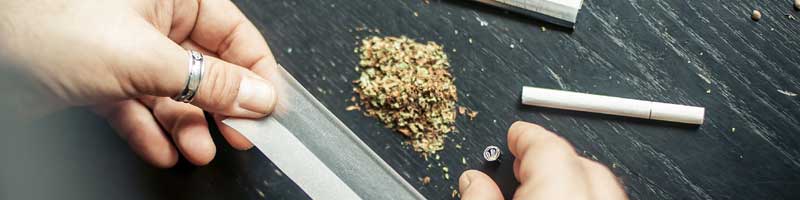 rolling a joint