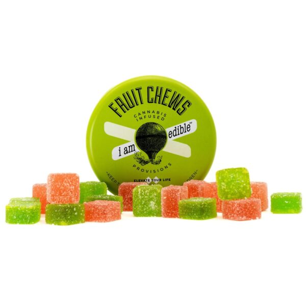 100mg 20pk Fruit Chew | 2:1 CBD Cucumber Watermelon | I am Edible