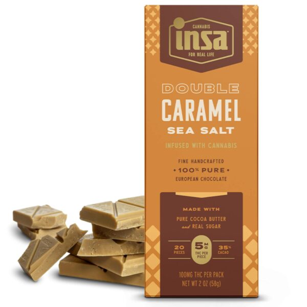 100mg 20pc Bar | Double Caramel Sea Salt | INSA