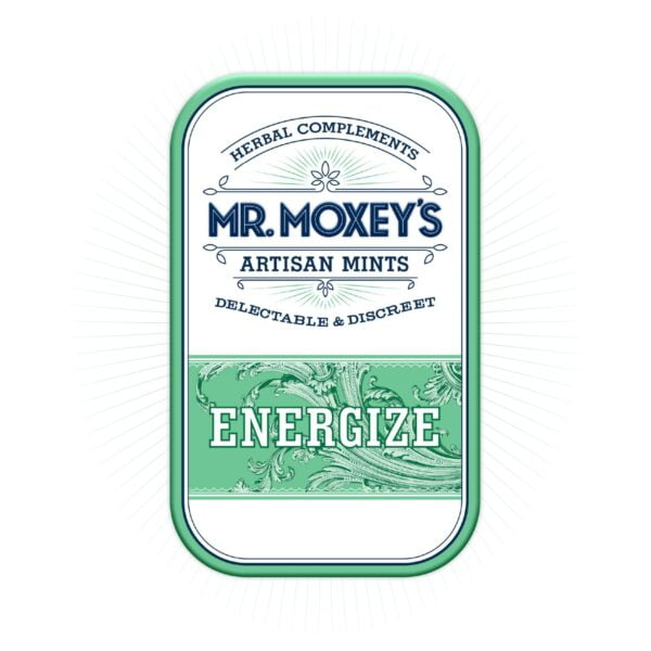 100mg 20pk Mints | Energize - Peppermint | Mr. Moxey's Mints