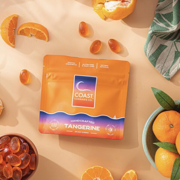 100mg Gummies | 1:1:1 Tangerine | Coast Cannabis