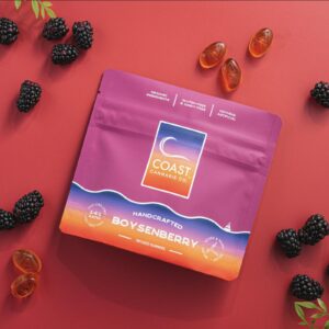 100mg Gummies | 1:4:1 CBD Boysenberry | Coast Cannabis