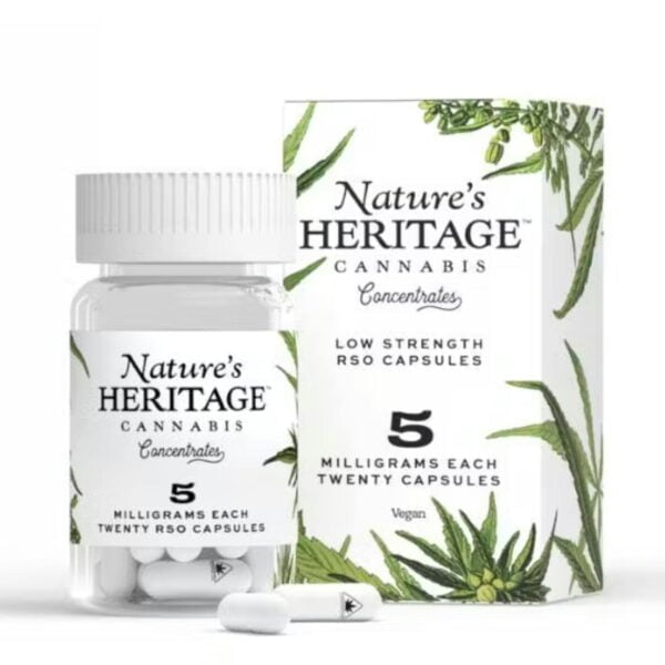 100mg 20pk Capsules | RSO | Nature's Heritage