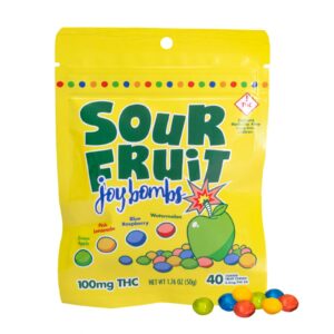 100mg 40pk Fruit Chews | Sour Fruit | Joybombs