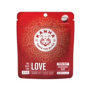 100mg 10pk Gummies | 2:1:1 Love Raspberry Rose | Kanha