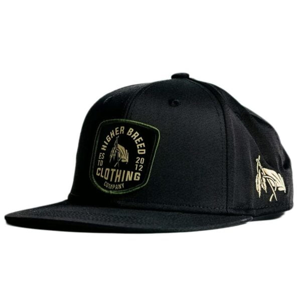 L Snapback Hat | Elevated Goods - Black/Green | Higher Breeds