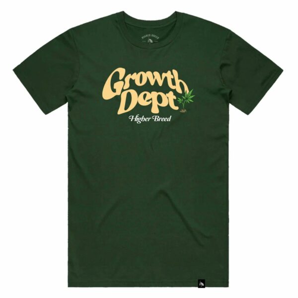 2XL T-Shirt | Growth Dept - Green | Higher Breed