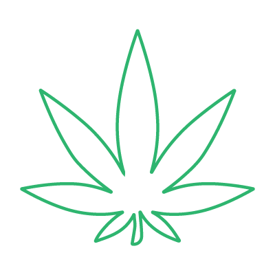 cannabis dispensary flower icon