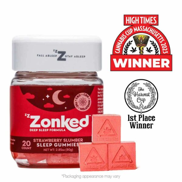 100mg 20pk Gummies | Strawberry Slumber | Zzzonked