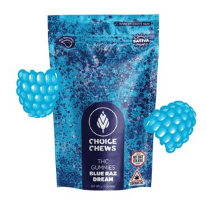 100mg Gummies | Blue Raz Dream | Choice Chews