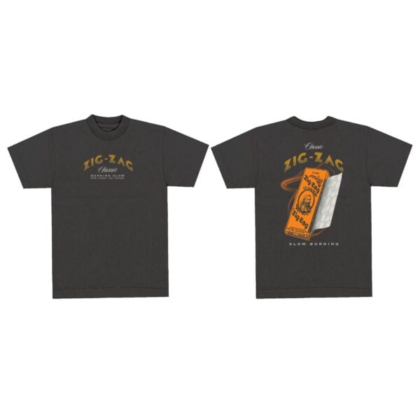 XL T-Shirt | Vintage French Orange - Black | Zig Zag