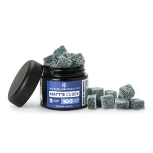 100mg Gummies | Matt's Cubes - Sour Blueberry | The Heirloom Collective