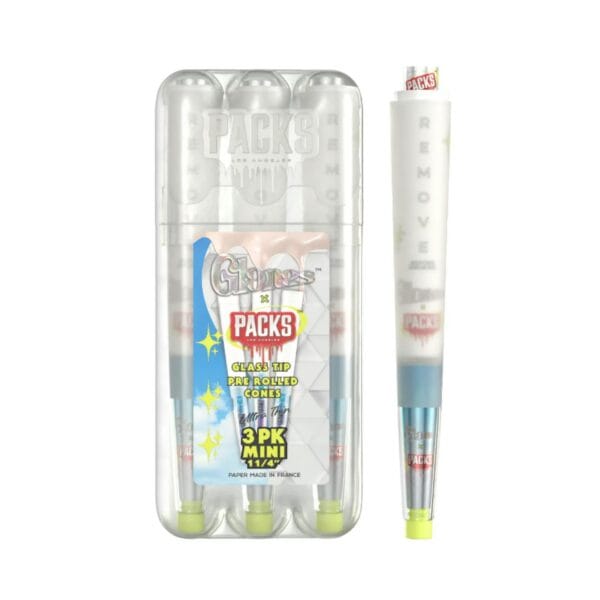 3pk Mini | Glass Tip Cones - Ultra Thin | Glones