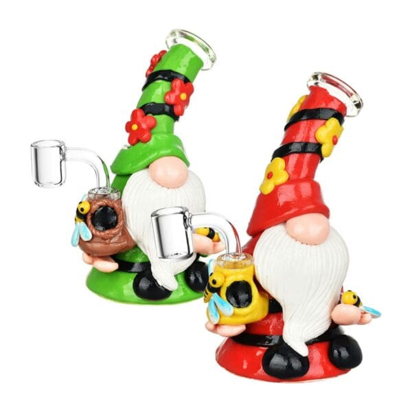 Dab Rig | Flower Gnome Glass- 7" | AFG