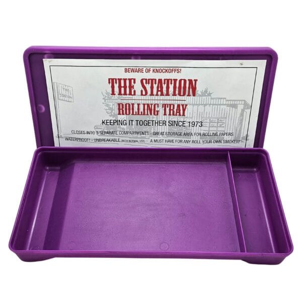 Rolling Tray | Plastic with Lid | The Station